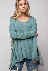 Sage LOOSE FIT TUNIC TOP