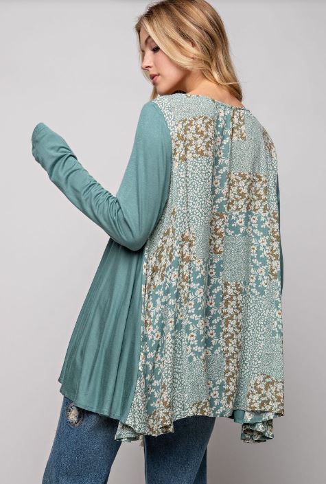 Sage LOOSE FIT TUNIC TOP
