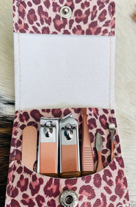 Manicure Set Leopard