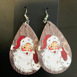 Santa Tear Drop Earrings