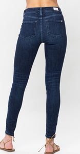 Mid Rise Classic Crinkle Ankle Skinny