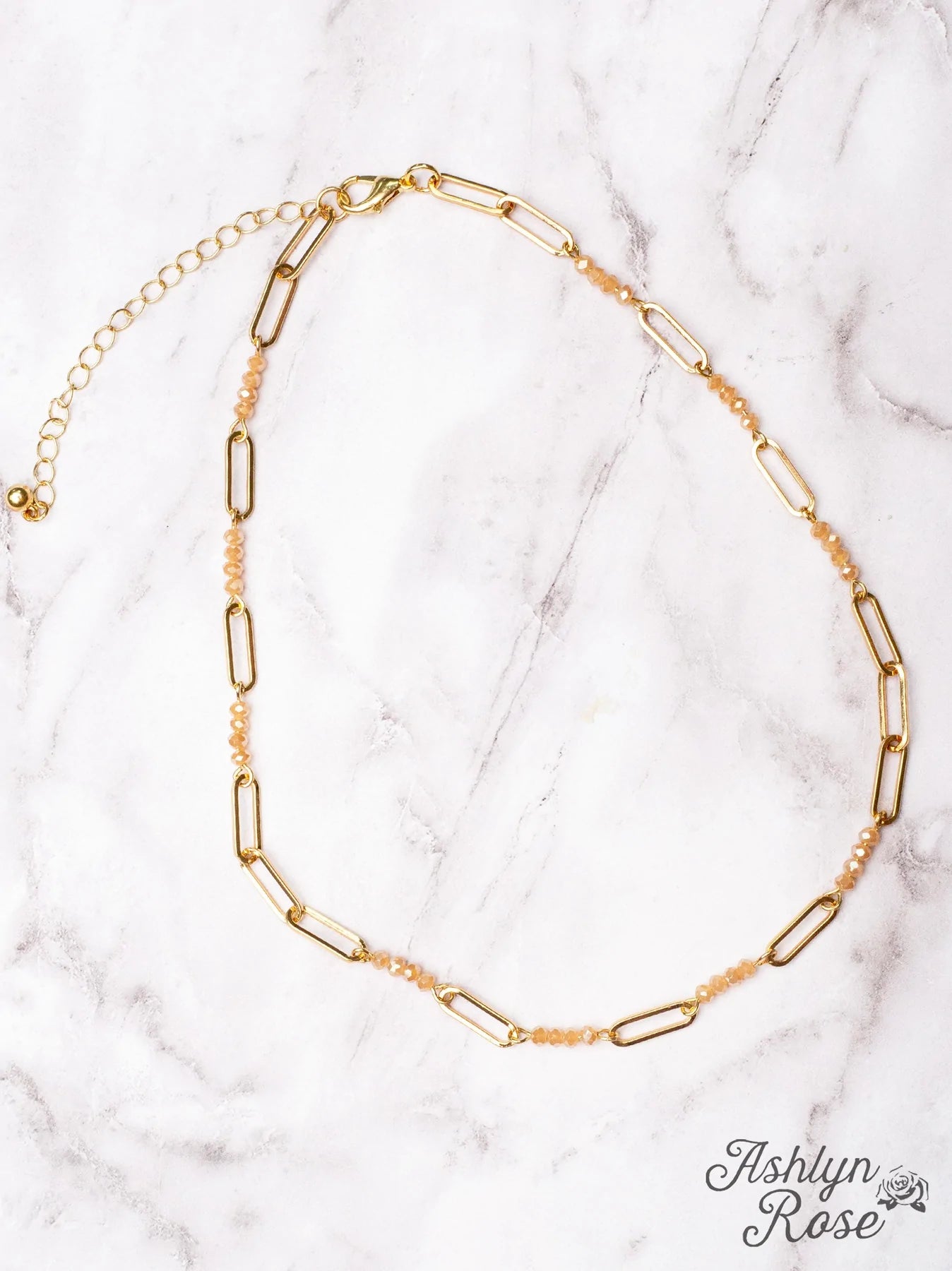 Dreamin Gold Paperclip Chain Necklace