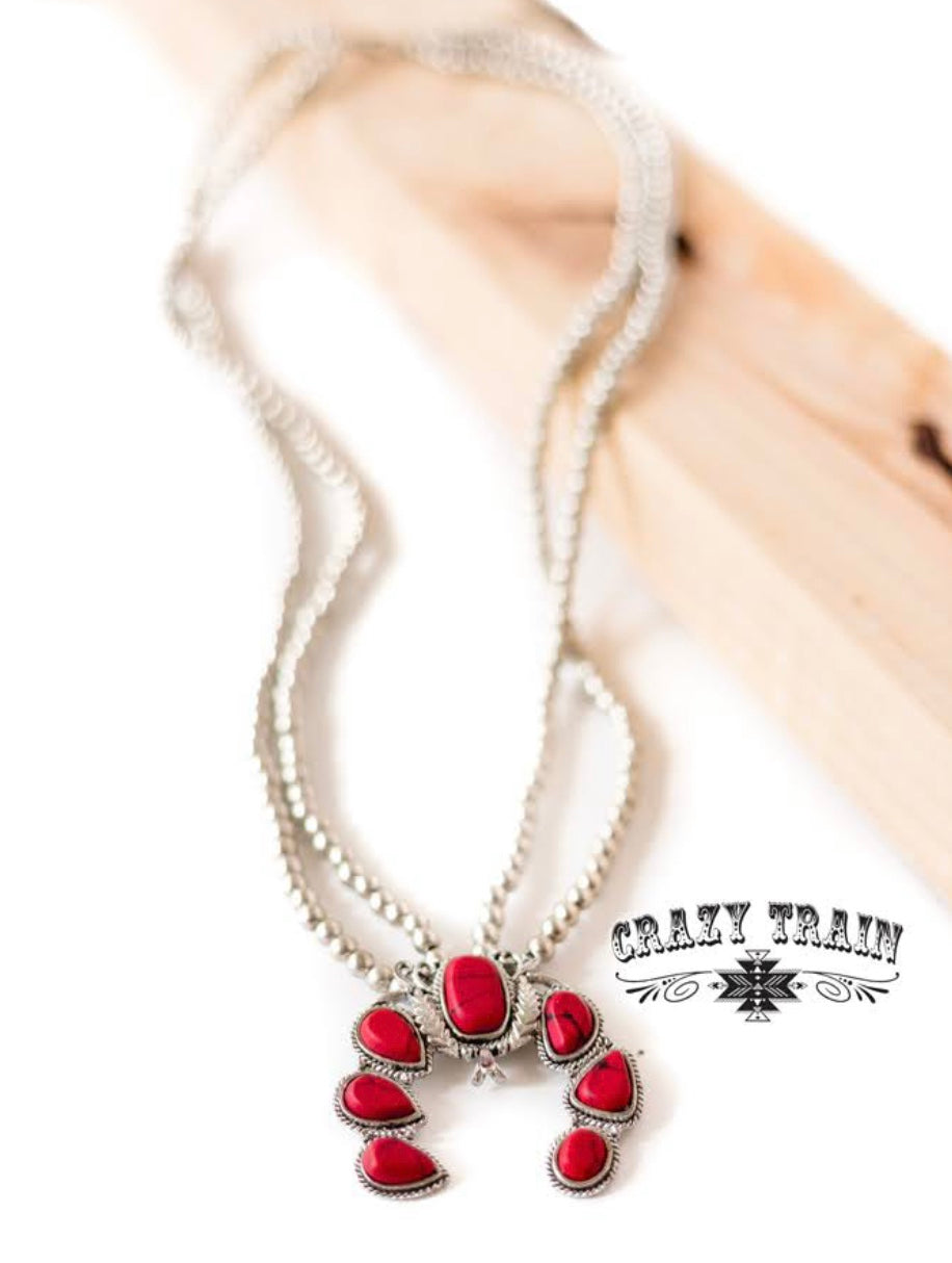 Double Take Necklace - Red